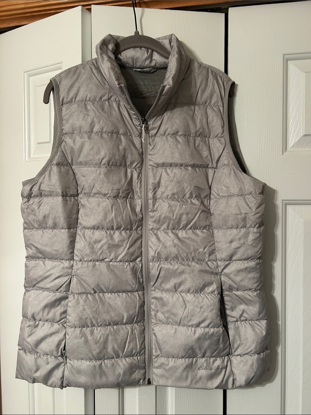 Light Gray Quilted Packable Puffer Vest